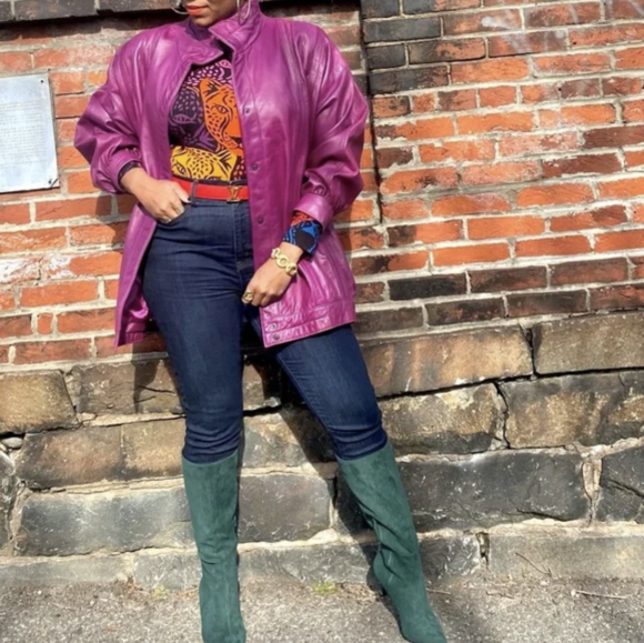 Purple Leather Jackets